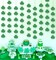 12PCS St. Patrick’s Day Shamrock Decorations - Lucky One Birthday Hanging Garland Irish Party Ornaments